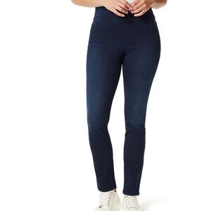 Women's Gloria Vanderbilt Avery Pull-on Ponte Pants, Size: 16, Dark Blue Indigo